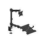 Monitor Arm - Single w/Laptop Holder